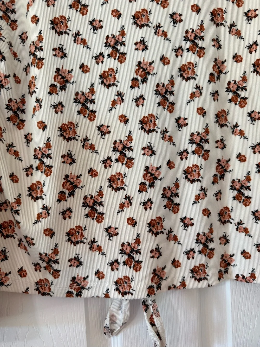 My Children’s Place Cream floral long sleeve with flowers, size 16